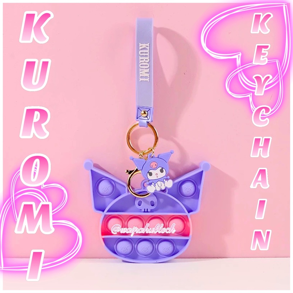 Kuromi Pop it Keychain